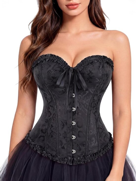 Jewelry - Corset Tops for Women: Renaissance Corset - Vintage Shapewear Bustier for Hallow
